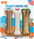 Nylabone Puppy Starter Kit- Teething Chew Bone, Edible Bacon, Power Chew Chicken