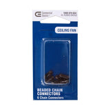 Oil Rubbed Bronze Beaded Chain Connectors (6-Pack) for Ceiling Fans