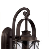 1-Light Oil Rubbed Bronze Outdoor Wall Lantern Sconce