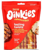 Oinkies Hartz 3270015586 Porkalicious Pig Skin Twists with Chicken