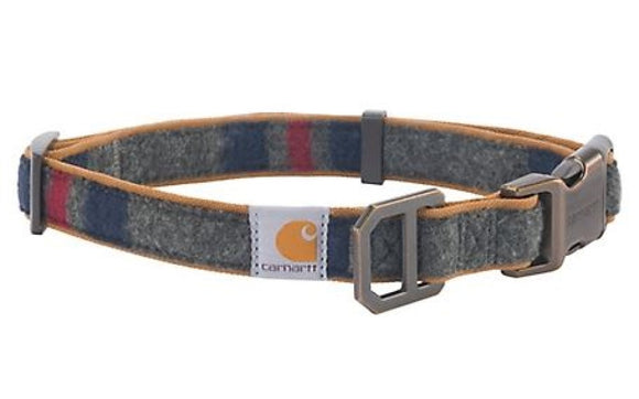 Carhartt P000046190104 Adjustable Nylon Duck Blanket Stripe Dog Collar, Large