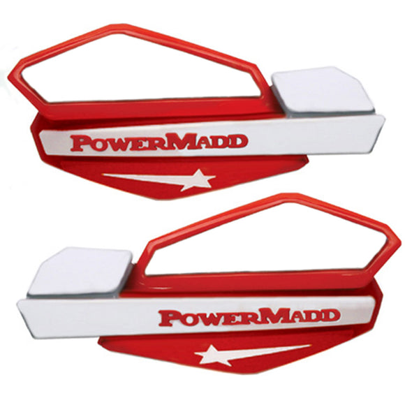 Powermadd 34222 Star Handguard System Fits Honda - Red/White