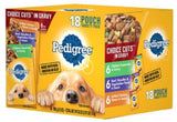 Pedigree Adult Chicken, Beef, Pasta, and Vegetables in Gravy Wet Dog, 18 Pouch