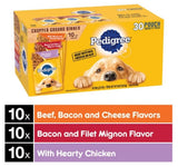 Pedigree Adult Chicken, Beef, Pasta, and Vegetables Wet Dog Food Pack, 30 Pouch