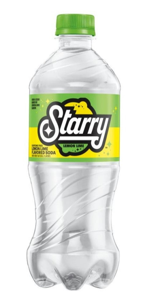 Pepsi Starry Lemon Lime Flavored Soda Pop 20 oz. Bottle, 1 Single Bottle