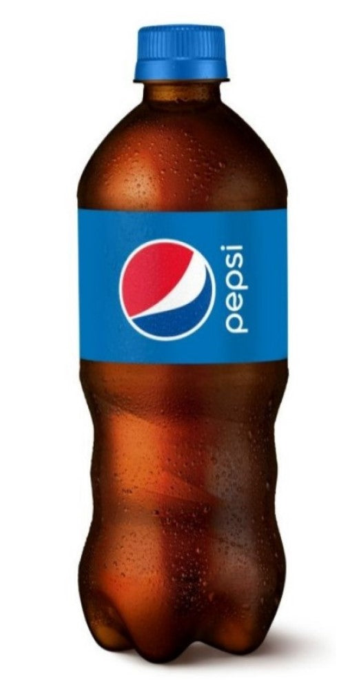 Pepsi Cola Soft Drink Beverage 20 oz. Bottle, 1 Single Bottle