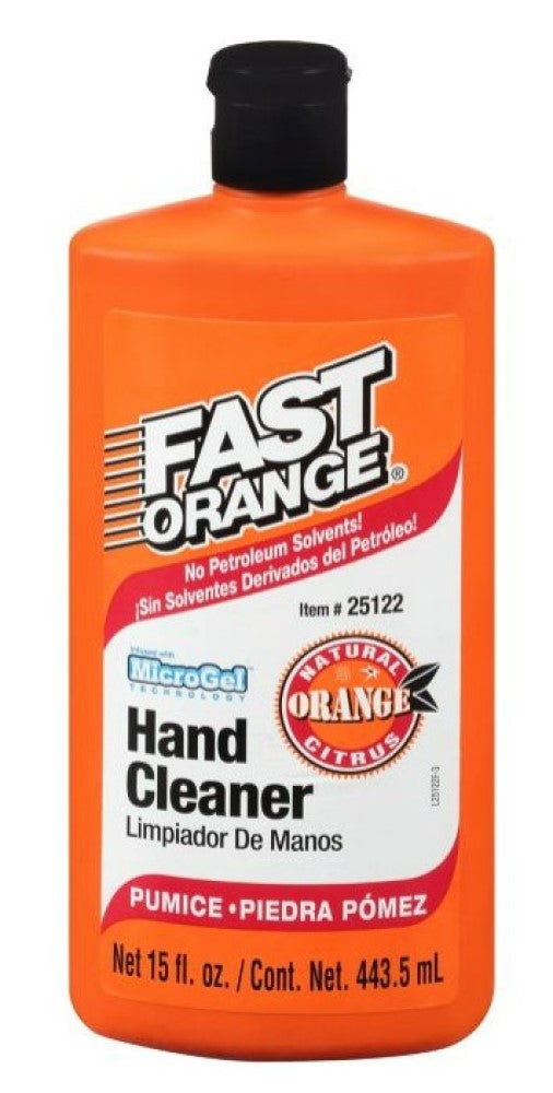 Permatex 25122 Fast Orange, Micro Gel Pumice Hand Cleaner 15 oz.