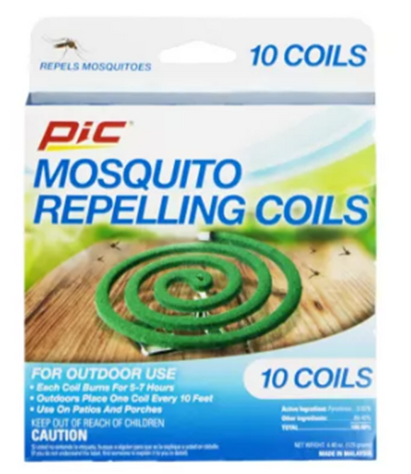 PIC C-10-12 Outdoor Mosquito Repellent Coils 10 Pack