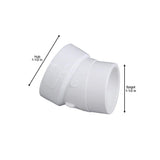 1-1/2 in. PVC DWV 22-1/2-Degree Hub x Spigot Street Elbow