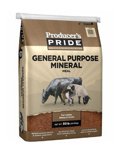 Producer's Pride 60994 General Purpose 50 Pounds Package Livestock Mineral Meal