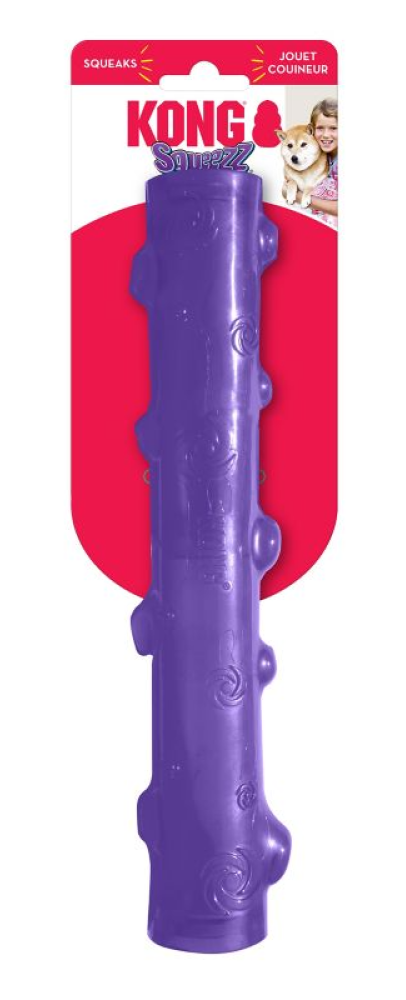 KONG PSSI  Squeezz Stick Dog Chew Toy, Large, Assorted Colors