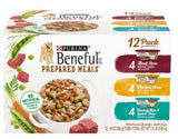 Purina Beneful Adult Chicken, Beef & Lamb in Gravy Wet Dog Food - Count of 12