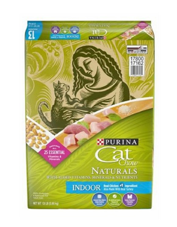 Purina Cat Chow 1780017162 Adult Indoor Real Chicken Recipe 13 lb. Dry Cat Food