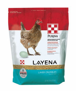 Purina 3005331-345 Poultry Supplies Layena Crumbles 10 Pounds Pack Adult Feed