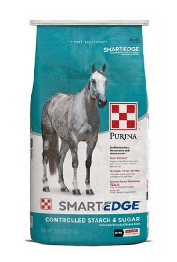 Purina 3005825-506 Animal Supplies 50 Pounds Smart Edge Horse Feed Supplement