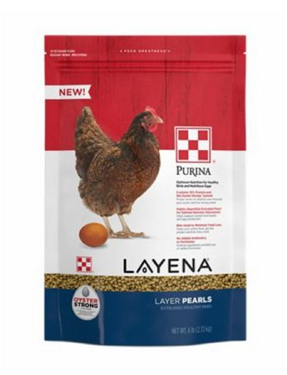 Purina 3006893-745 Livestock Supplies 6 Pounds Pack Layena Pearls Poultry Feed