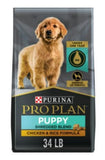 Purina Pro Plan 3810014289 Puppy Chicken and Rice with Shredded Blend Food 34 lb