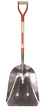 Razor-Back 53130 31 in. D-Grip Aluminum Scoop with Hardwood Handle,  Red/Black