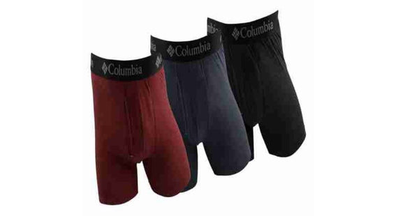 Columbia Sportswear Assorted Men's Performance Tri-Blend Boxer Briefs, XL