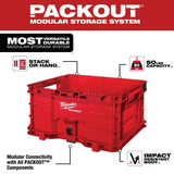PACKOUT 18.6 in. Tool Storage Crate Bin with Carrying Handles and 50 lbs. Weight Capacity