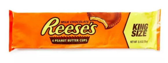 Reese's 10210 Milk Chocolate King Size Peanut Butter Cups 2.8 oz., Pack of 1