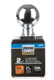 Reese Towpower 7008533 2in Chrome Interlock Hitch Ball,2-3/8in Shank 3,500lb Cap