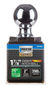 Reese 7071233 3,500 lb. Cap. Chrome Interlock Hitch Ball,  1-7/8" Ball Diameter