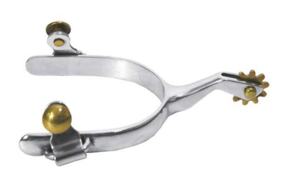 Reinsman CR023 Circle R Ladies & Youth Spurs w/ 9-Point Rowels