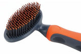 Retriever 0101-048 Comfort Grip Handle Nylon Bristles Orange Plastic Pet Brush