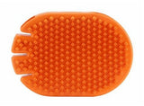Retriever RB020 Pet Supplies Ergonomic Shape Orange-Colored Palm Grooming Glove