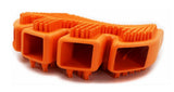 Retriever RB020 Pet Supplies Ergonomic Shape Orange-Colored Palm Grooming Glove