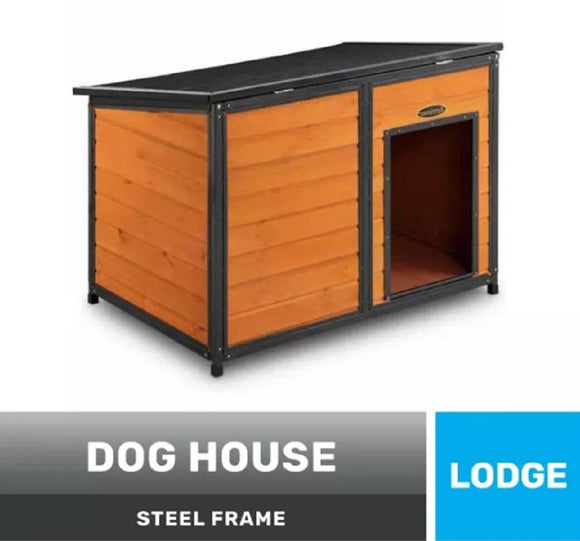 Retriever TSC-DH7LL Solid Wood Outdoor Dog House - Medium