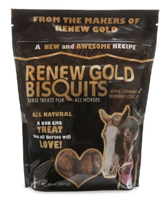 Renew Gold All Natural Non-GMO Biscuit Horse Treat, 2 lb.