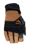 Ridgecut RC83035-L Men's Duck Canvas Work Gloves, Black/Brown, Large