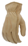 Ridgecut RC86005-XL Water Resistant Leather Driver Gloves- Leather Brown, XL