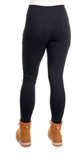 Ridgecut YLB-30451 Women's Stretch Fit Natural-Rise Work Leggings, Black, Medium