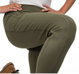 Ridgecut YLB-30451 Women's Stretch Fit Natural-Rise Work Leggings, Olive, XL