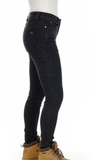 Ridgecut YLB-4045 Women's Flex Denim 5 Pocket Skinny Jeans, Black, Size 12