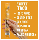 Righteous Felon PT-STICK-24 Street Taco 100% Pork & Pineapple Stick 1 oz.