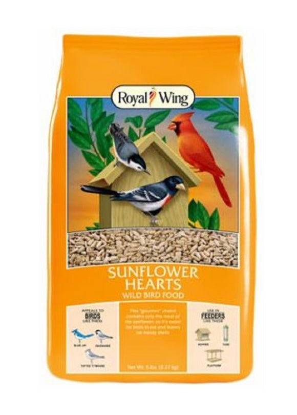 Royal Wing 10966 Pet Supplies 5 Pounds Package Sunflower Hearts Wild Bird Food