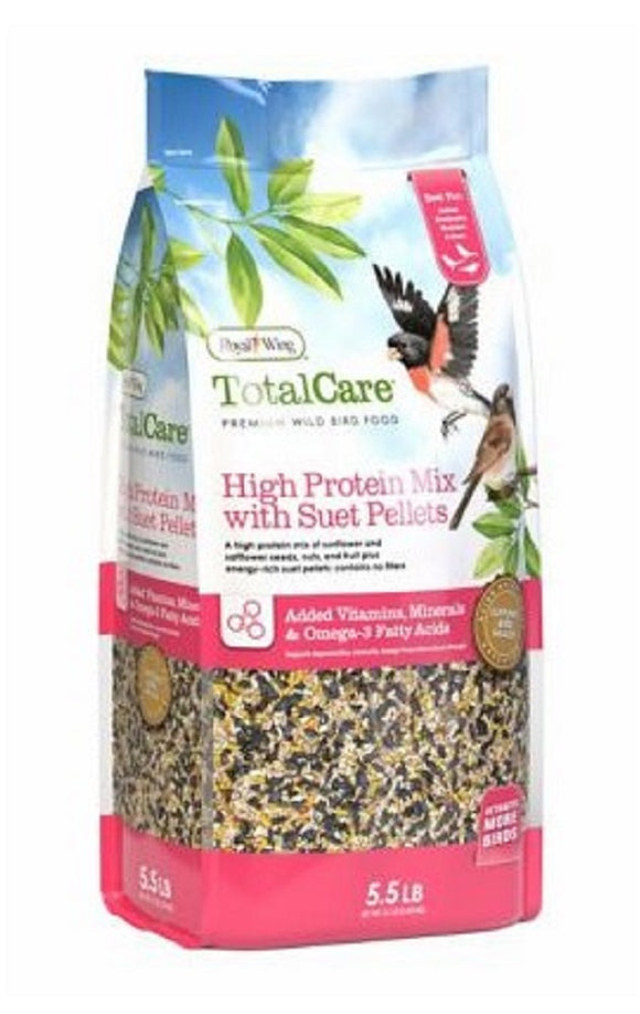 Royal Wing 13466 Total Care 5.5 lbs High-Protein Wild Bird Food w/ Suet Pellets