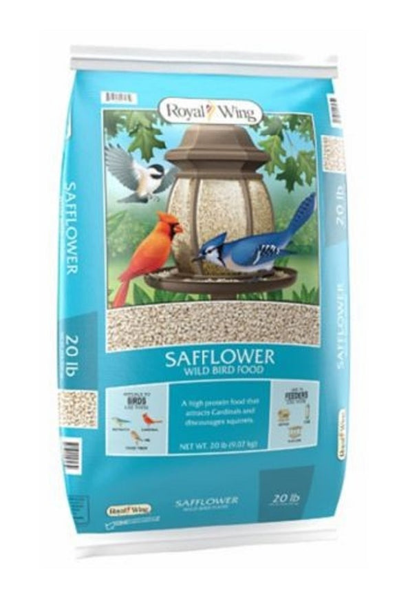 Royal Wing 140 Safflower Seeds All Seasons High Protein 20 lbs. Wild Bird Food