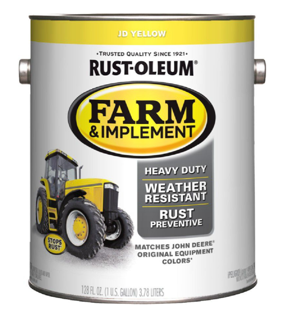 Rust-Oleum 280175 1 gal Specialty Farm & Implement Paint,Gloss John Deere Yellow