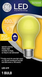 Savant 93129711 GE LED Bug Light Bulb 100 Watt Replacement Outdoor Rated 1 Pack