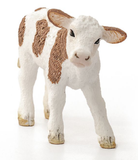 Schleich Farm Animal Simmental Calf Toy Figurine