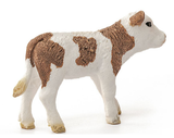 Schleich Farm Animal Simmental Calf Toy Figurine