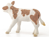 Schleich Farm Animal Simmental Calf Toy Figurine