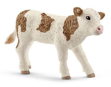 Schleich Farm Animal Simmental Calf Toy Figurine