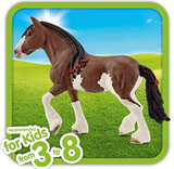 Schleich 13809 Clydesdale Mare Animal Toy Figurine