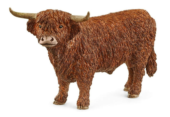 Schleich 13919 Farm Animal Highland Bull Toy Figurine